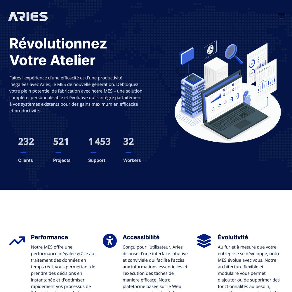 aries - entreprise d'edition de logiciels pour industriels